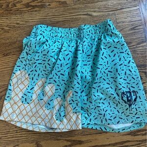 Baseball Lifestyle 101 Ice Cream Shorts Green size Youth XL